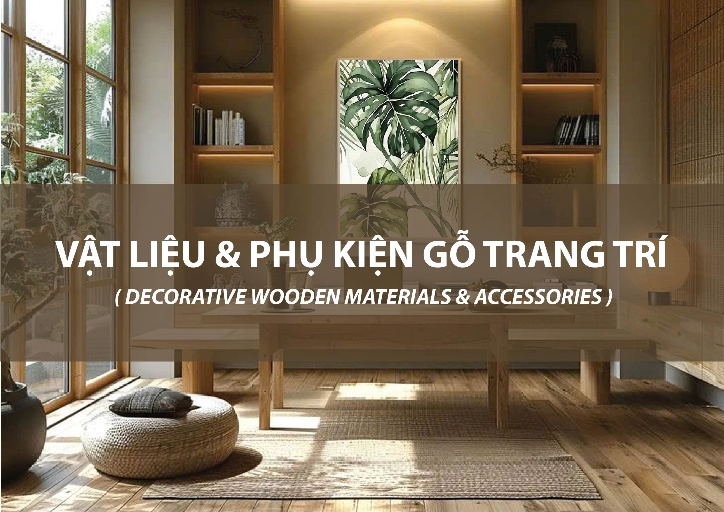  Vật liệu và phụ kiện gỗ trang trí